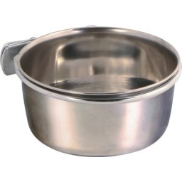 Trixie krómozott fém tál csavaros rögzítővel madaraknak (300 ml / 9 cm)