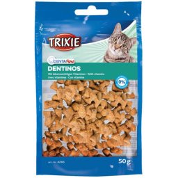 Trixie Denta Fun Dentinos vitaminban gazdag macska jutalomfalat 50 g