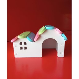 Színes, szétszedhető hörcsög ház (13 cm x 6 cm x 7.5 cm)