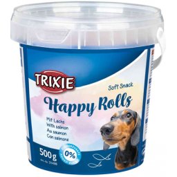 Jutalomfalat Soft Snack Happy Rolls Vödörs 500gr