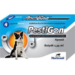 Pestigon Spot On kutyáknak M (10-20 kg) (4 x 1,34 ml)