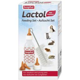 Beaphar Lactol cumisüveg készlet kisállatoknak (1 db cumisüveg, 4 db cumi és 1 db tisztítókefe)
