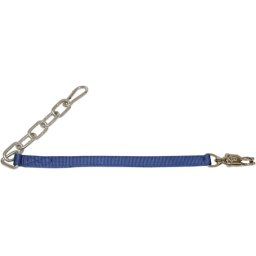 Kerbl lánccal kombinált gurtnis kikötőszár stabil pánik- és karabiner horoggal (70 cm)