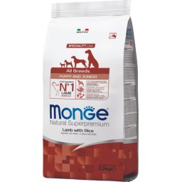 Monge Speciality Line Dog Puppy & Junior Monoprotein Lamb with Rice 2.5kg
