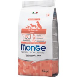 Monge Speciality Line Dog Adult Monoprotein Salmon with Rice 2.5kg