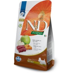 N&D Dog Grain Free Adult Mini sütőtök, szarvas & alma kistestű felnőtt kutyáknak 2kg