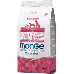 Monge Speciality Line Dog Adult Monoprotein Beef with Rice & Potatoes 2.5kg