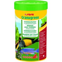 Sera Granugreen szemcsés haltáp növényevő sügéreknek 250ml