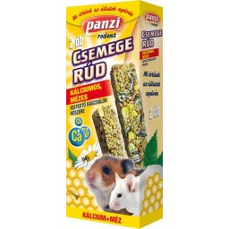 Panzi kálciumos, mézes csemege dupla rúd kistestű rágcsálók részére 2db