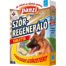 Panzi szőrregeneráló tabletta kutyáknak az egészséges szőrzetért (100 db)