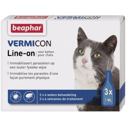 Beaphar Vermicon Cat Line-on Spot-on (3 x 1 ml)
