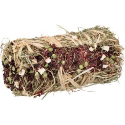 Trixie Hay Bale nassolnivaló szénabála rágcsálók részére (Céklával és paszternákkal; 10 x 18 cm) 200 g