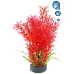 Happet levegőporlasztós vörös műnövény akváriumba (19 cm)