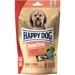 Happy Dog NaturCroq Mini Snack Lachs jutalomfalat 100gr