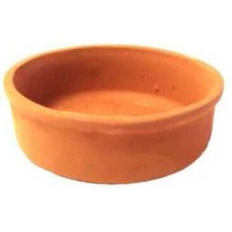 Hagyományos kialakítású kerámia tálka (105 x 35 mm)