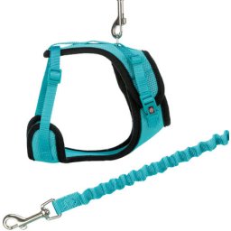 Trixie Mesh Y Harness with leash - Y hám, hálós anyagból pórázzal macskáknak (Haskörméret: 39-60 cm | Póráz hosszúság: 1 m)