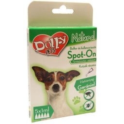 Dolly Natural bolha- és kullancsriasztó spot on kutyák részére - 5 x 1 ml