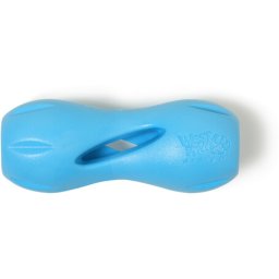 West Paw Qwizl - Jutalomfalattal tölthető rágóka (S | 14 cm | Aqua)