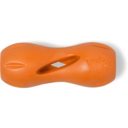 West Paw Qwizl - Jutalomfalattal tölthető rágóka (S | 14 cm | Narancs)