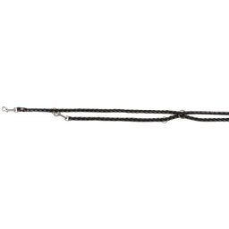 Trixie Cavo állítható kiképző póráz fekete-ezüst színben (2 m; 12 mm)