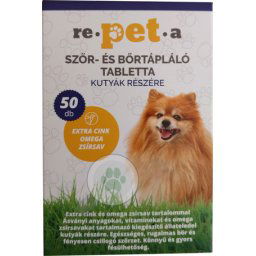 Re-pet-a szőr-, bőrtápláló tabletta kutyáknak 50 db