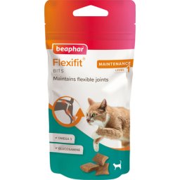 Beaphar Flexifit Bits - Ízület-támogató ropogós falatkák macskáknak 35g