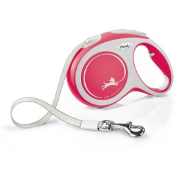 Flexi Comfort szalagpóráz - L, 60 kg-ig, 5 m, Piros