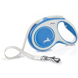 Flexi Comfort szalagpóráz - M, 25 kg-ig, 5 m, kék