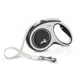 Flexi Comfort szalagpóráz - M, 25 kg-ig, 5 m, szürke