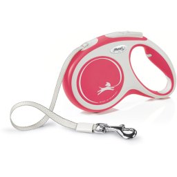Flexi Comfort szalagpóráz - M, 25 kg-ig, 5 m, piros