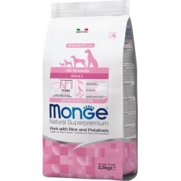 Monge Speciality Line Dog Adult Monoprotein Pork with Rice & Potatoes 2.5kg
