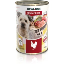 Bewi-Dog színtyúkhúsban gazdag konzerves eledel (6 x 400 g) 2.4kg
