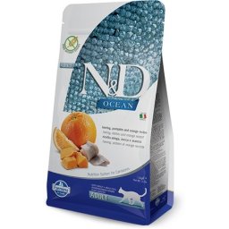 N&D Cat Grain Free herinngel, sütőtökkel és naranccsal 1.5kg