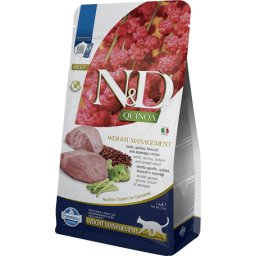 N&D Cat Grain Free Quinoa Weight Management Lamb – Súlykontroll - 1.5kg
