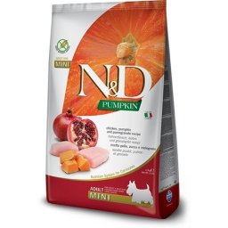 N&D Dog Grain Free Adult Mini sütőtök, csirkehús & gránátalma 2.5kg