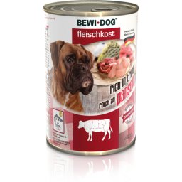 Bewi-Dog pacalban gazdag konzerves eledel (12 x 400 g) 4.8kg