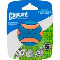 Chuckit! Ultra Squeaker Ball gumilabda csipogó hanggal kutyáknak (S; 5 cm)