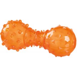Trixie jutifalatokkal tölthető rücskös/tüskés kutyajáték (12 cm)