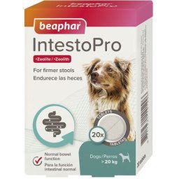 Beaphar IntestoPro hasmenés elleni tabletta 20 kg feletti kutyáknak (20 tabletta)