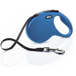 Flexi Classic szalagpóráz - M, 25 kg-ig, 5 m, kék