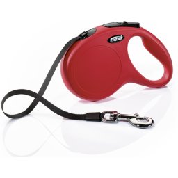Flexi Classic szalagpóráz - M, 25 kg-ig, 5 m, piros