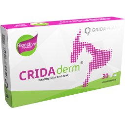 Crida Pharm CRIDAderm rágótabletta kutyáknak és macskáknak (30 tabletta)