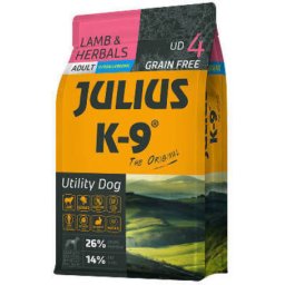 Julius-K9 GF Hypoallergenic Utility Dog Adult Lamb & Herbals 3kg