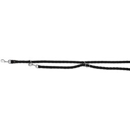 Trixie Cavo állítható kiképző póráz fekete színben (2 m; 18 mm)