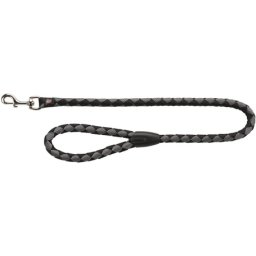 Trixie Cavo extra erős kiképző póráz fekete-ezüst színben (1 m hosszú; 18 mm vastag)