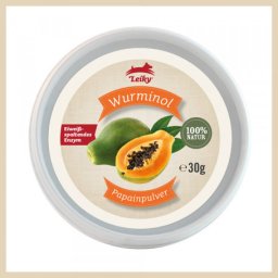 Leiky 100% papain a természetes védelem férgek ellen - Kutyáknak és macskáknak 30gr