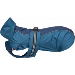 Trixie Rouen esőkabát magas gallérral, fényvisszaverő csíkokkal (XS | Haskörméret: 45-60 cm | Háthossz: 32 cm)