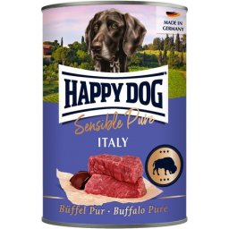 Happy Dog Pur Italy - Bivalyhúsos konzerv (6 x 400 g) 2.4kg