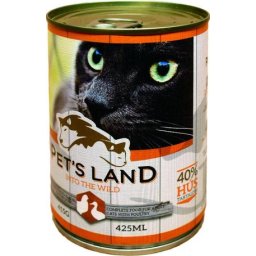 Pet's Land Cat konzerv baromfival (24 x 415 g) 9.96kg