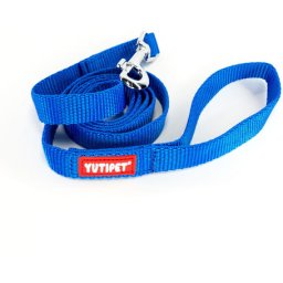 Yutipet póráz sima markolattal (35 cm hosszú | 20 mm széles heveder | Kék)